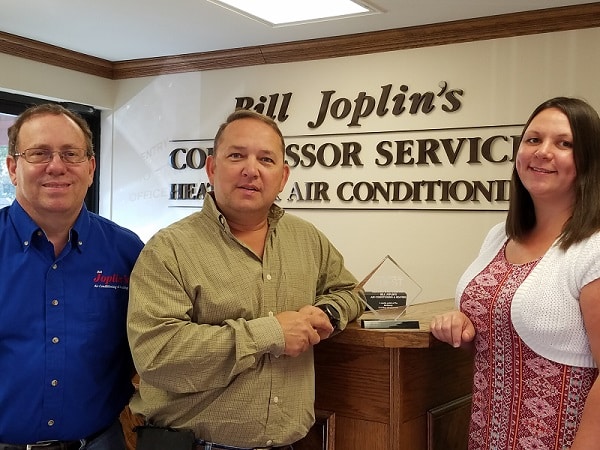 Bill Joplin’s Voted The Best Heating and AC Company 2016